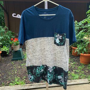 BDG Urban Outfitters Colorblock Tropical Flower T